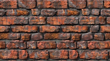 Obraz premium Red brick wall seamless pattern background texture