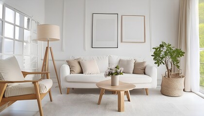 Home decor inspiration, white home mockup