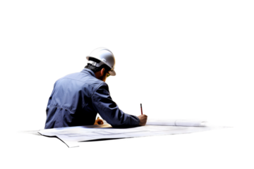 The Writers Solitude on a White or Clear Surface PNG Transparent Background.