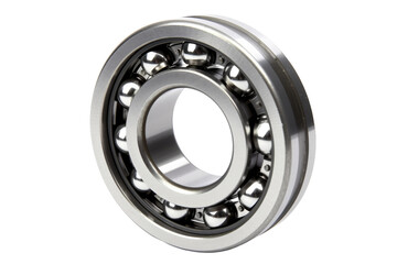 The Whispering Orb: A Ball Bearings Dance on a White or Clear Surface PNG Transparent Background.