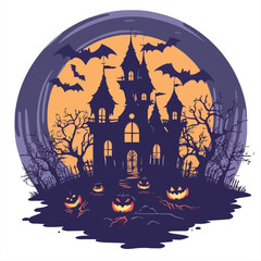 Helloween vector illustration for t-shirt	
