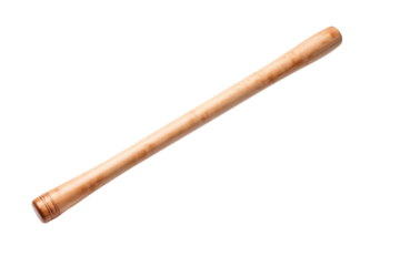 The Mighty Swings of a Wooden Baseball Bat on a White or Clear Surface PNG Transparent Background.