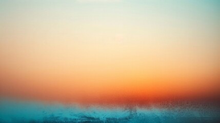 Obraz premium Blurred gradient background with colors, an orange and blue gradient, light tone, grainy texture, minimalist style, simple background, blurred, large area of white space, flat design, simple