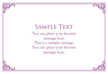 Fashionable frame. Design template. A set of gorgeous foreheads.