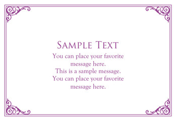 Fashionable frame. Design template. A set of gorgeous foreheads.