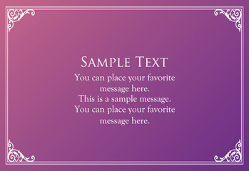 Fashionable frame. Design template. A set of gorgeous foreheads.