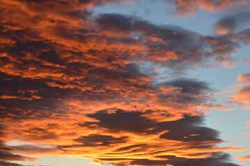 Clouds in the sunset