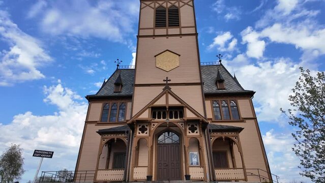 V&aring;gan Church:  Journey in the Lofoten Islands.