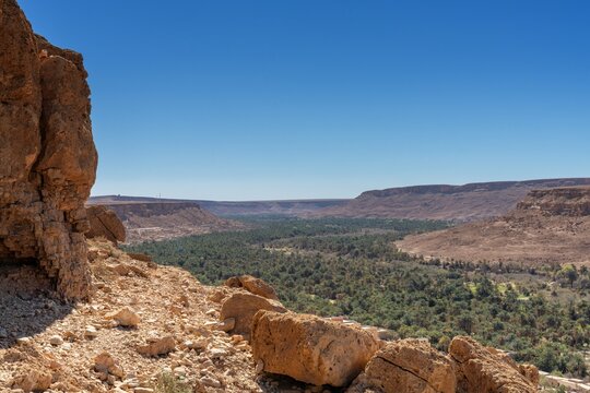 landscape view of the Ziz Valley and the Tafilalet region in central Morocco