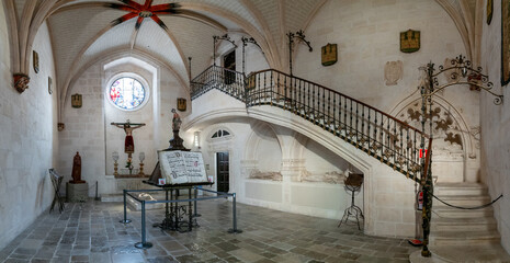 view of the Chapel of Corpus Christi inside the Burgos Cathedral