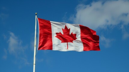 Canada national flag illustration generated by ai