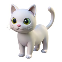Obraz premium 3d cat model character