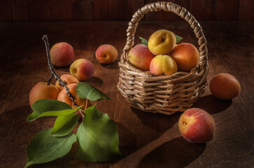 ripe apricot berries