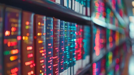 Cutting-Edge Library with Holographic Books