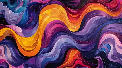 Obraz premium abstract colorful waves