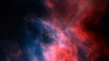 Space of night sky with cloud and stars