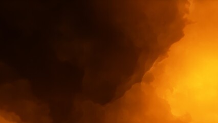 Space illustration with a color glow
