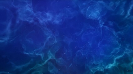 Space illustration with a color glow
