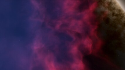 vibrant colorful space galaxy nebula in a starry night cosmos - universe science and astronomy supernova background wallpaper
