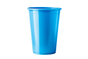 The Lonely Blue Cup on a White or Clear Surface PNG Transparent Background.