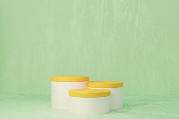 Luxury product backgrounds stage or blank podium pedestal 3d render