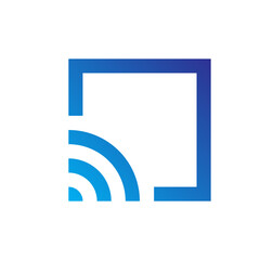 Network and Web Gradient Blue Icon