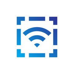 Network and Web Gradient Blue Icon