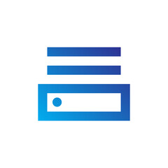 Network and Web Gradient Blue Icon