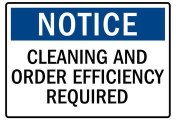 Obraz premium Keep clean sign
