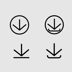 Download vector icon,symbol arrow button for apps and website  