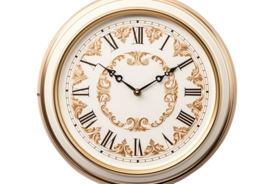 Gilded Elegance: A Timeless Embrace on a White or Clear Surface PNG Transparent Background.