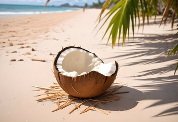 coconut on the beach