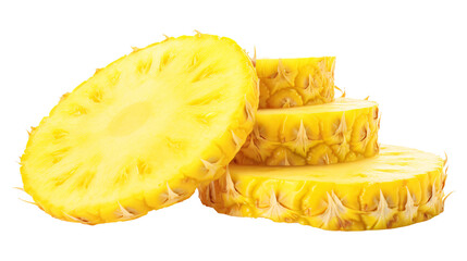 a pineapple slices stacked together