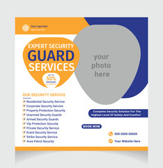 security guard social media post layout