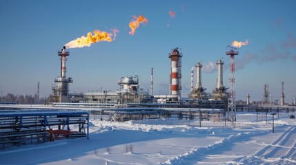 Obraz premium Gas industry background illustration generated by ai