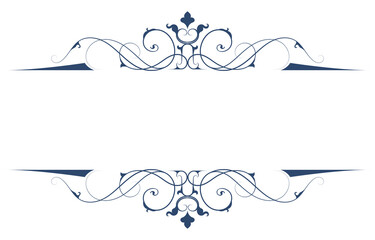 classic abstract lines Vintage style, dark navy blue. for greeting cards book cover decoration Graphic elements