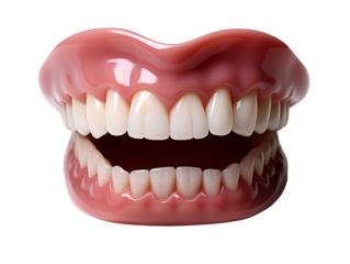 a fake teeth and gums