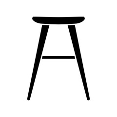 Chair icon vector. Armchair illustration sign. Furniture symbol or logo.