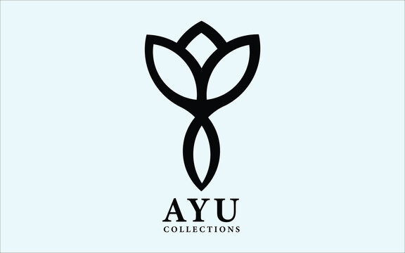 Letter AYU Cosmetic Logo