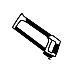 Hacksaw Glyph Icon, Vector illustration