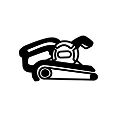 Belt Sander Glyph Icon, Vector illustration