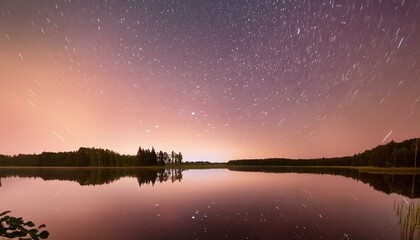 sunrise over the lake