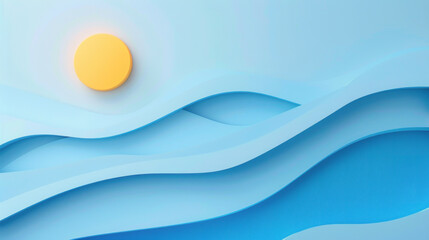 Summer nature background abstract concept. Generative ai.