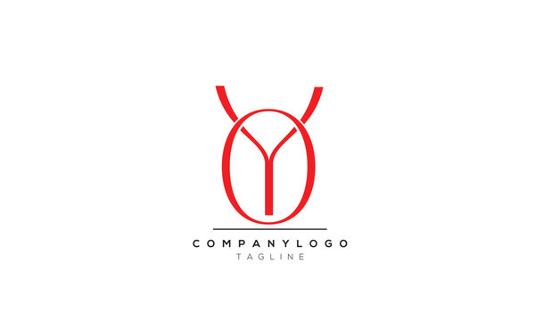  Alphabet letters Initials logo YO