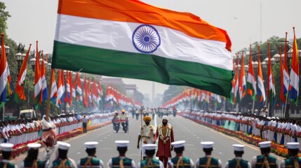 Obraz premium National flag India. India holidays. Illustration generated by ai