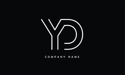 YD, DY, Y, D Abstract Letters Logo Monogram