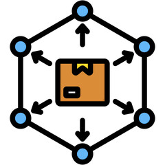 Logistics Network Icon