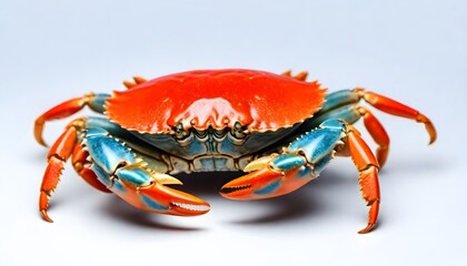 Crab isolated on white Background Generative Ai