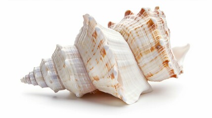 Obraz premium seashell Isolated on white background. nature items concept for designer