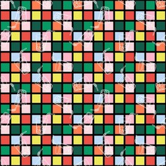 Summer drink seamless cocktails cartoon ice pattern for wrapping paper